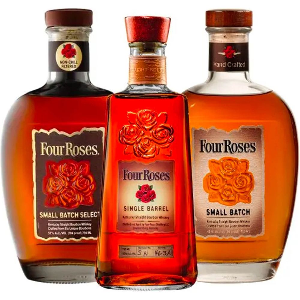 Four Roses Small Batch Select, Single Barrel, & Small Batch Trio Bundle