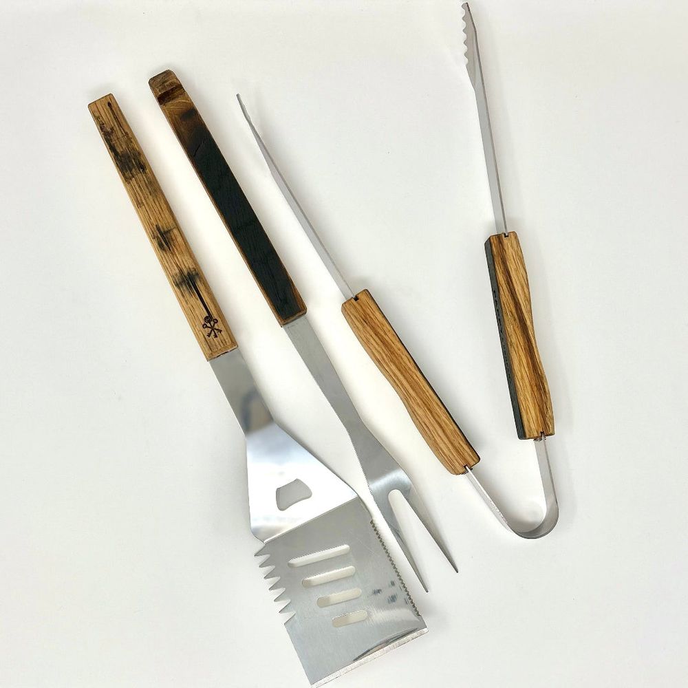 Barrel Stave Grilling Tool Set