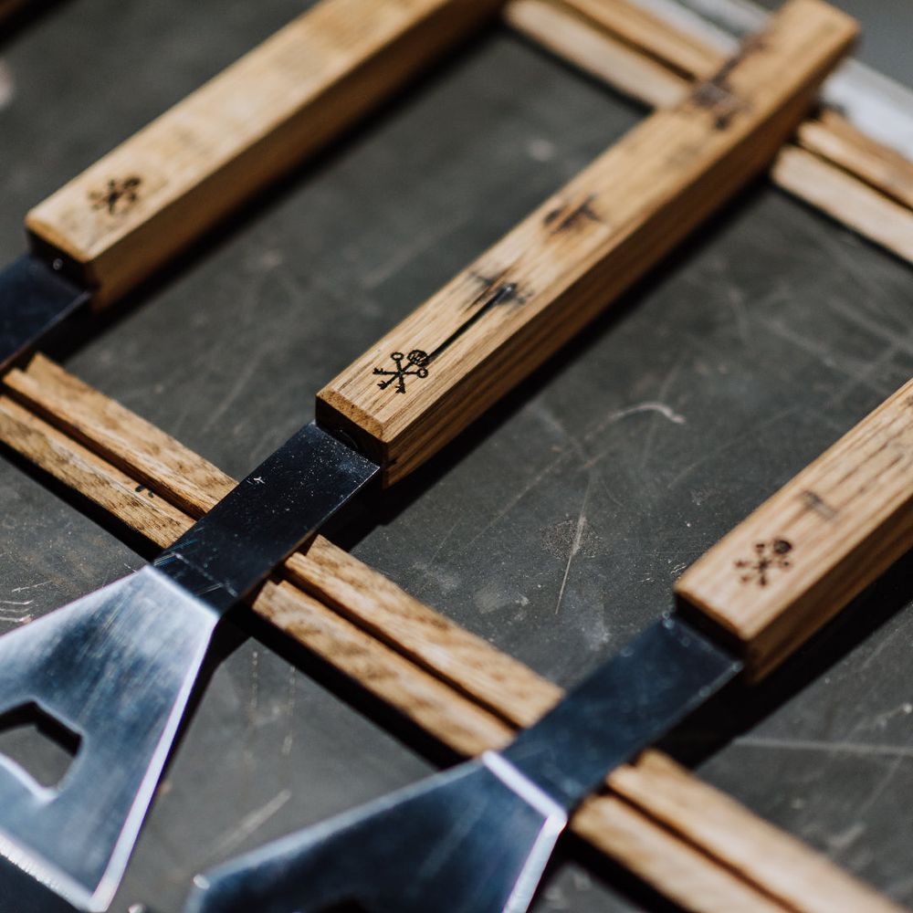 Barrel Stave Grilling Tool Set